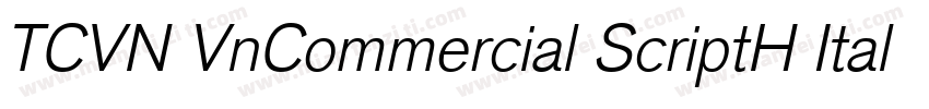 TCVN VnCommercial ScriptH Italic字体转换